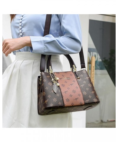 Women Leather Satchel Purses Handbags For Trendy, Luxury Lady Shoulder Tote Bag Brown01 $21.30 Totes