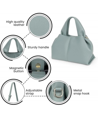 Satchel Purses and Handbags for Women Faux Leather Clutch Purse Cloud Tote Shoulder Bags Fashion Hobo Crossbody Bag Green,l $...