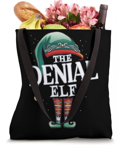 Denial Elf Christmas Group Xmas Pajama Party Tote Bag $13.17 Totes