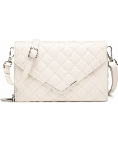 Crossbody Purse for Women, Wallet Phone Shoulder Purse Women's Satchel Bag White $16.51 Crossbody Bags