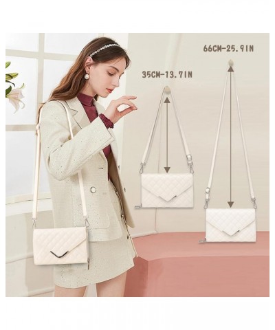 Crossbody Purse for Women, Wallet Phone Shoulder Purse Women's Satchel Bag White $16.51 Crossbody Bags