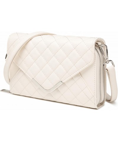 Crossbody Purse for Women, Wallet Phone Shoulder Purse Women's Satchel Bag White $16.51 Crossbody Bags