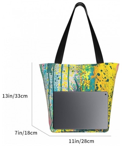 Large Capacity Lightweight Tote Bag With Zipper For Women, Stylish Shoulder Bag Black1 $11.15 Shoulder Bags