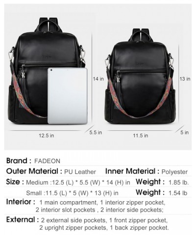 Leather Backpack Purse for Women Designer Travel Backpack Purses PU Fashion Ladies Shoulder Bag with Tassel Grey E Pure Black...