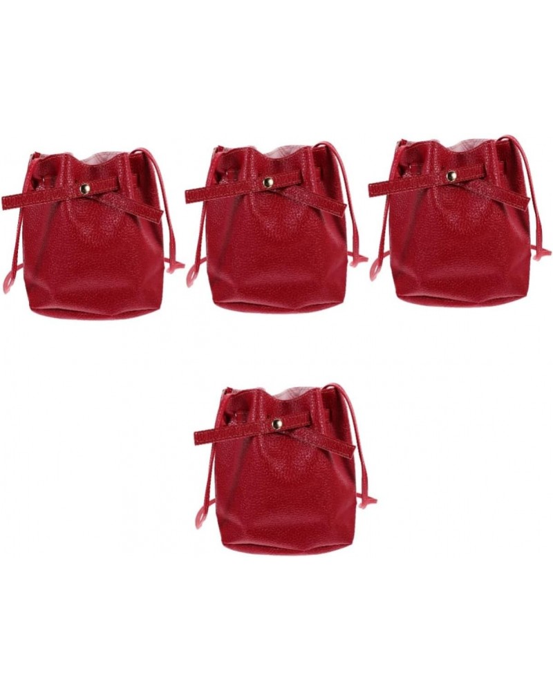 4pcs Bucket Bag Women Tote Handbags Shoulder Sling Bag for Women Carteras Para Mujer De Colgar Hombro Leather Crossbody Bag S...