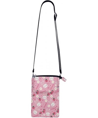 Crossbody Purse Travel Handbag Sling Cell Phone Bags for Women Teen Girls Cute Rabbit $10.45 Crossbody Bags