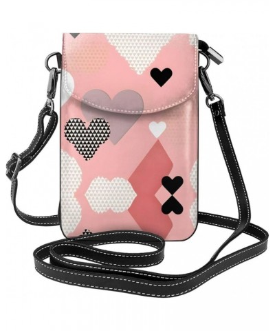 Dark Medium Stylish And Secure Cell Phone Purse Wallet Crossbody - Perfect For Daily Use And Travel Abstract Love Chart $23.8...