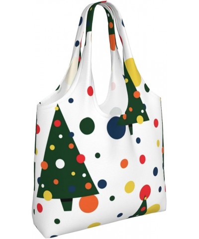 Merry Christmas Single Shoulder Commuter Canvas Tote Bags For Women And Men Merry Christmas1 $12.97 Totes