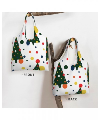 Merry Christmas Single Shoulder Commuter Canvas Tote Bags For Women And Men Merry Christmas1 $12.97 Totes