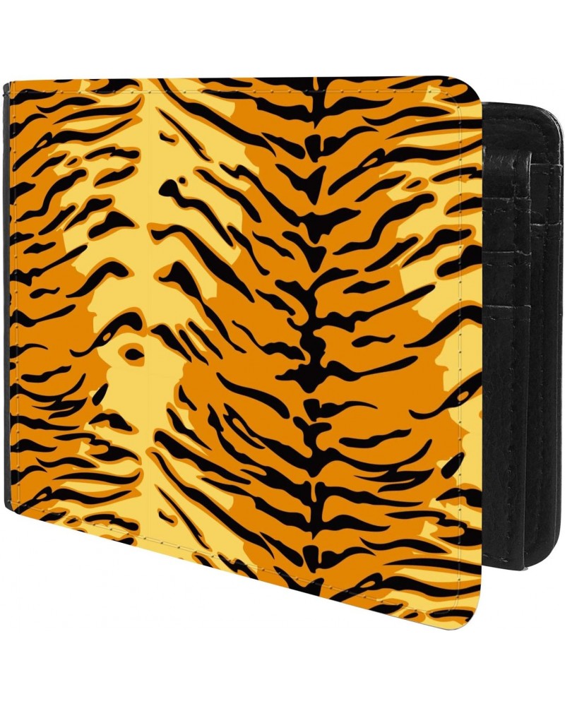 Unique Desige Pattern - Tiger skin pattern, Slim Front Pocket Wallet Billfold RFID Blocking $9.17 Wallets