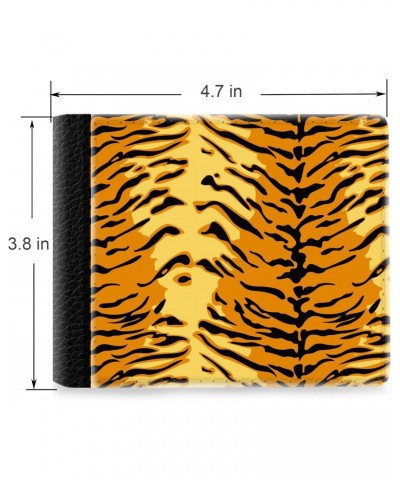 Unique Desige Pattern - Tiger skin pattern, Slim Front Pocket Wallet Billfold RFID Blocking $9.17 Wallets