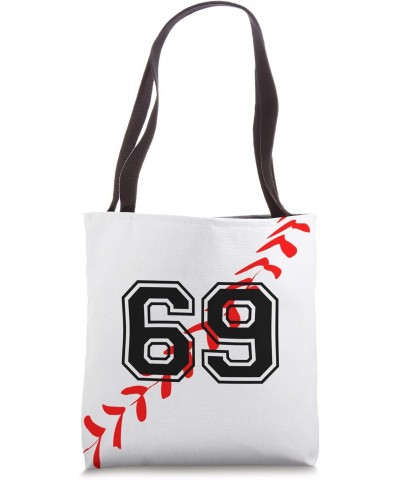 Baseball Jersey Number 69 Sixty Nine No 69 Game Play Tote Bag $12.67 Totes