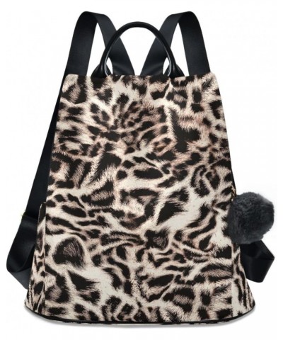 Leopard Print Animal Cheetah Backpack Purse for Women Anti Theft Fashion Back Pack Shoulder Bag $23.99 Backpacks