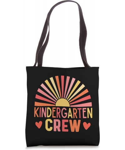 Kindergarten Crew Teacher School Teaching Educator Rainbow Tote Bag $13.77 Totes