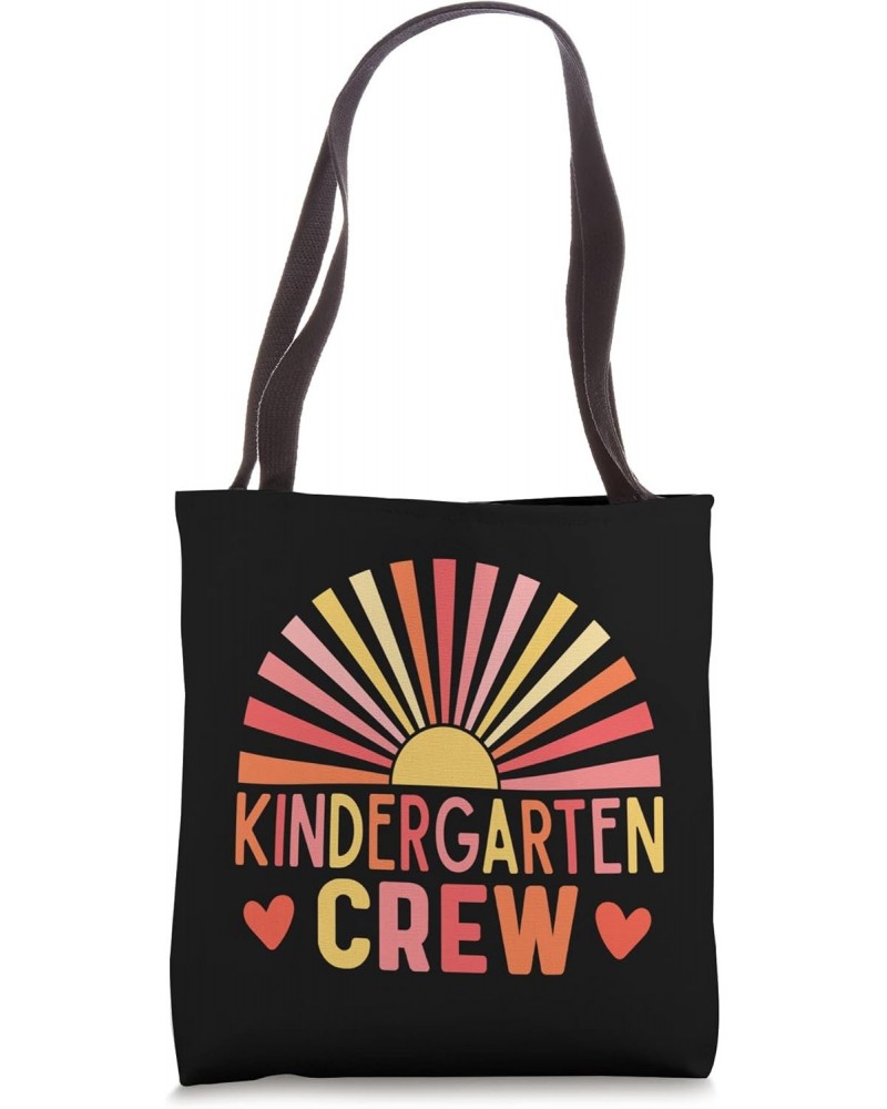 Kindergarten Crew Teacher School Teaching Educator Rainbow Tote Bag $13.77 Totes