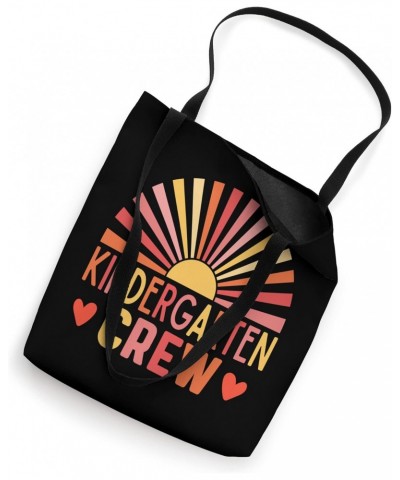 Kindergarten Crew Teacher School Teaching Educator Rainbow Tote Bag $13.77 Totes