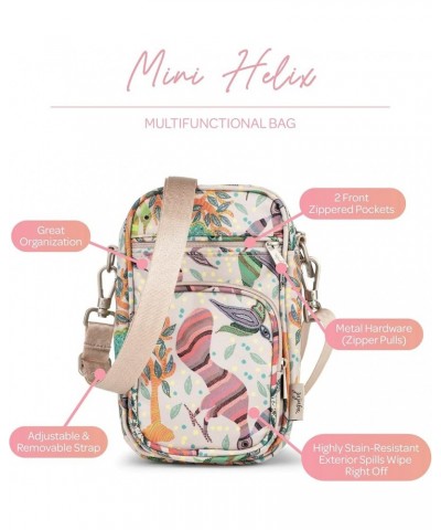 Mini Helix Small Crossbody Bag with Multiple Pockets For Moms or Teens Wild Life $9.74 Crossbody Bags