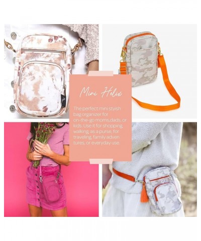 Mini Helix Small Crossbody Bag with Multiple Pockets For Moms or Teens Wild Life $9.74 Crossbody Bags