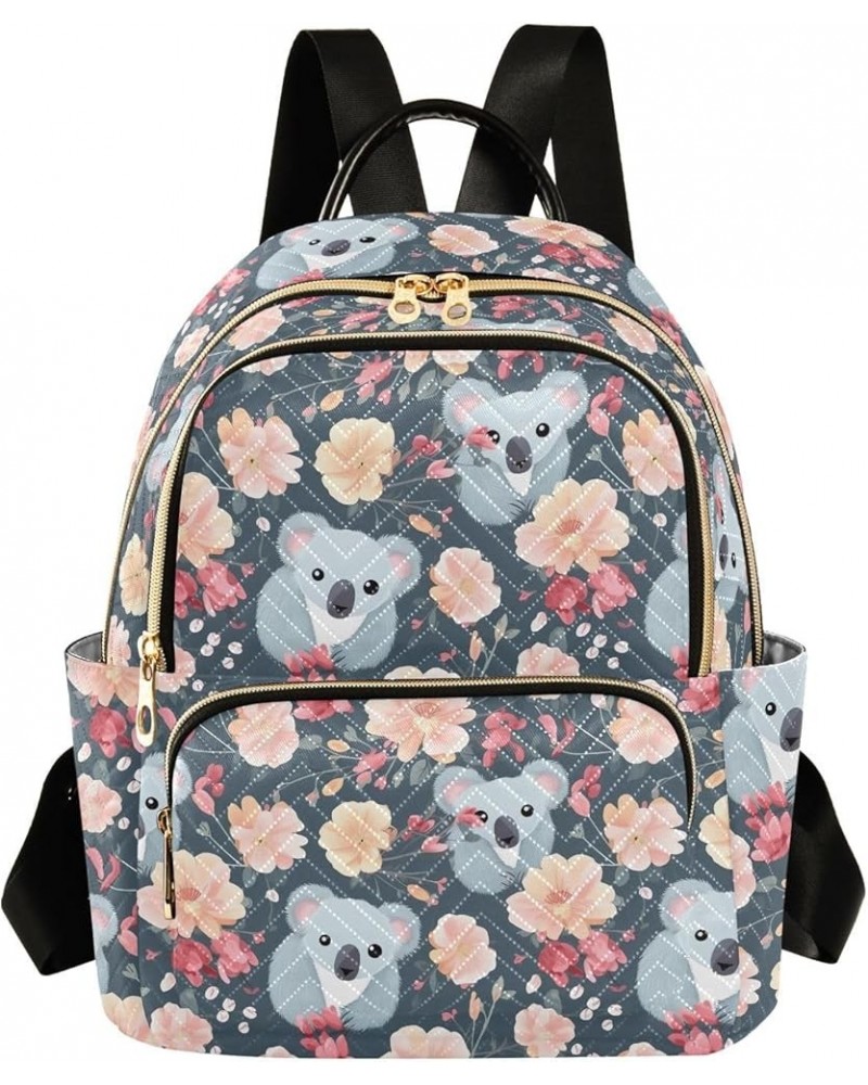 Cute Koalacute Fox Couple Flower Backpack Purse for Women Small Travel Bag Fashion Daypack M 202a4561 S(10.23"x5.11"x12.59") ...