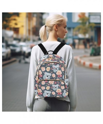 Cute Koalacute Fox Couple Flower Backpack Purse for Women Small Travel Bag Fashion Daypack M 202a4561 S(10.23"x5.11"x12.59") ...