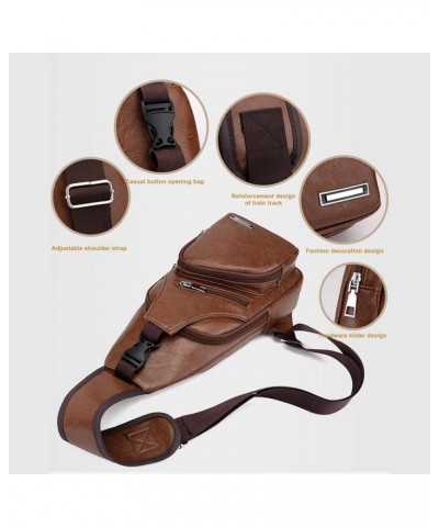 Clothes Storage Bags Fashion Messenger Bag Waterproof Phone Pouch Multi-Function Slim Bifold Zipper Clutch Purse/438 Brown-3 ...