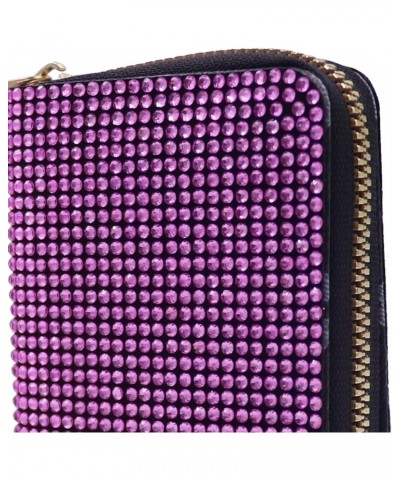 Glitter Rhinestone Wallet Shiny Purse Money Coin Mini Evening Clutch Bag Zipper Card Holder Pink $8.89 Wallets