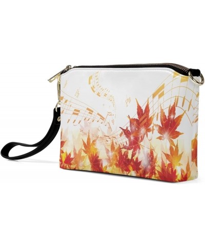 Clutch Purses for Women Formal Zipper Wallet Ladies Purses and Handbags Crossbody Bag Maple Leaf $14.57 Evening Bags