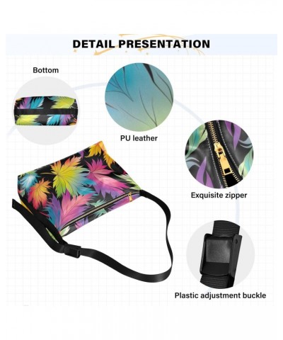 Colorful Leaves Tote Bag for Women Large Hobo Bags Crossbody Bag Messenger Bag with Adjustable Strap for Travel Women $16.82 ...