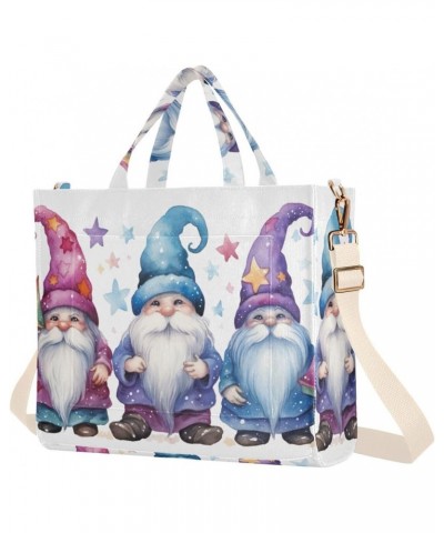 Cute Gnomes Corduroy Tote Bag for Women Hobo Crossbody Bag Purse Stylish Shoulder Handbag Messenger Bags, S $9.63 Totes