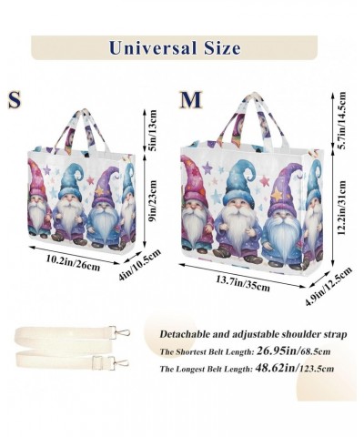 Cute Gnomes Corduroy Tote Bag for Women Hobo Crossbody Bag Purse Stylish Shoulder Handbag Messenger Bags, S $9.63 Totes