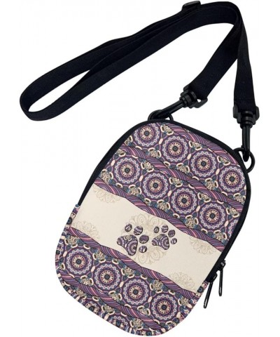 Small Crossbody Bags for Men Casual Shoulder Bag Chest Bag Youth Messenger Bag Purses and Bags Boho Mandala Dog Paw $8.99 Cro...