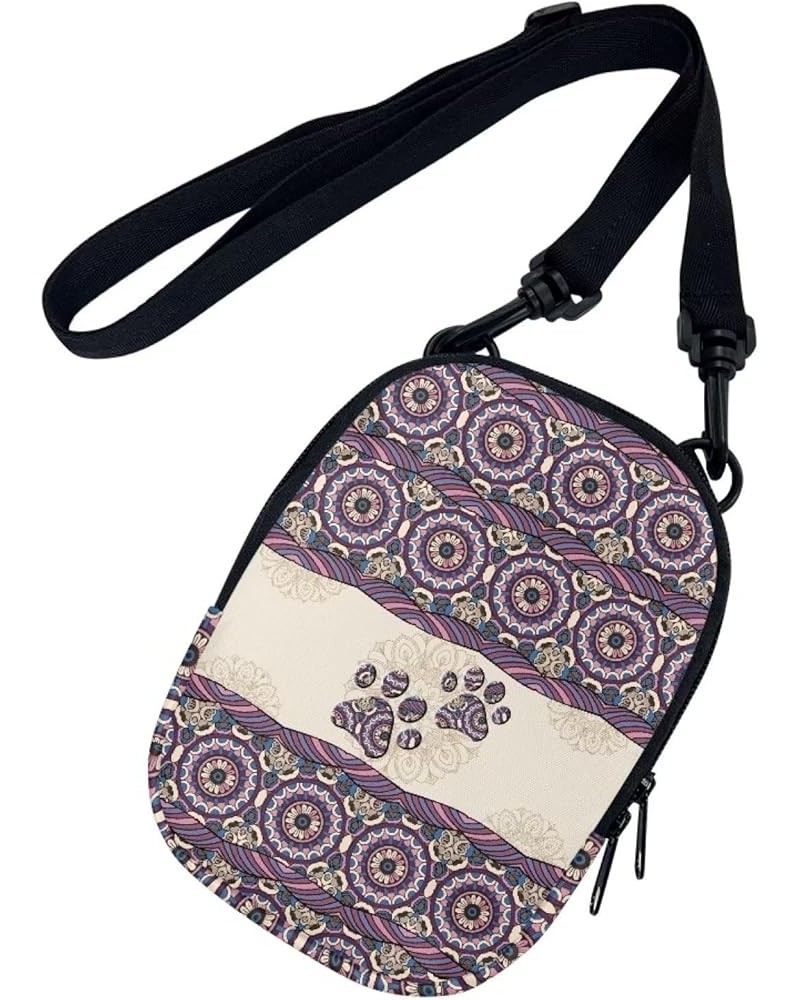 Small Crossbody Bags for Men Casual Shoulder Bag Chest Bag Youth Messenger Bag Purses and Bags Boho Mandala Dog Paw $8.99 Cro...