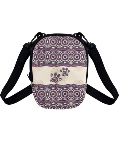 Small Crossbody Bags for Men Casual Shoulder Bag Chest Bag Youth Messenger Bag Purses and Bags Boho Mandala Dog Paw $8.99 Cro...