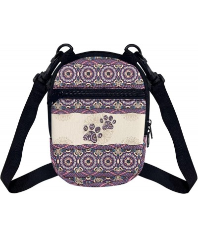 Small Crossbody Bags for Men Casual Shoulder Bag Chest Bag Youth Messenger Bag Purses and Bags Boho Mandala Dog Paw $8.99 Cro...