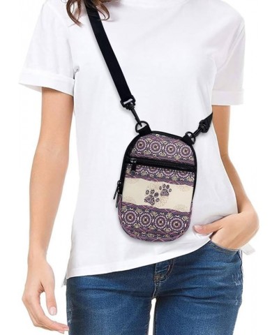 Small Crossbody Bags for Men Casual Shoulder Bag Chest Bag Youth Messenger Bag Purses and Bags Boho Mandala Dog Paw $8.99 Cro...