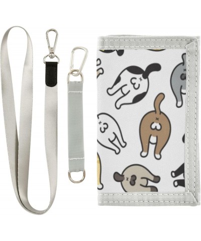 Cute Funny Dog Slim Front Pocket Wallet RFID ID Card Holder Cute Small Wallet with Keychian for Women Kids one size Cute Funn...