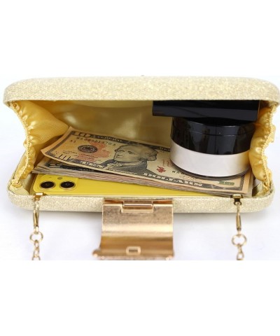 Women Metal Vintage Evening Bag Clutch Purse Hollow Wedding Party Chain Crossbody Bag U-gold $17.49 Evening Bags