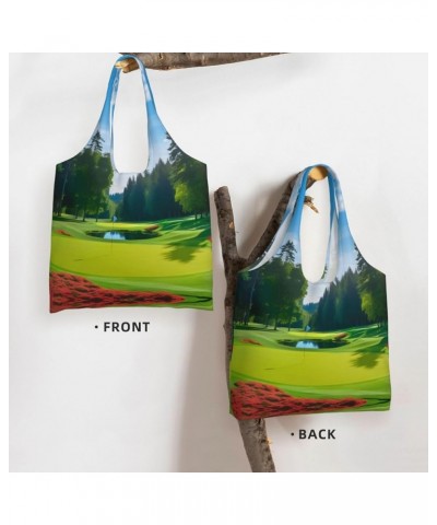 Japanese Sushi Black Printed One-Shoulder Commuting Canvas Bag Is Light, Durable And Multifunctional Golf Course Lawn $14.95 ...