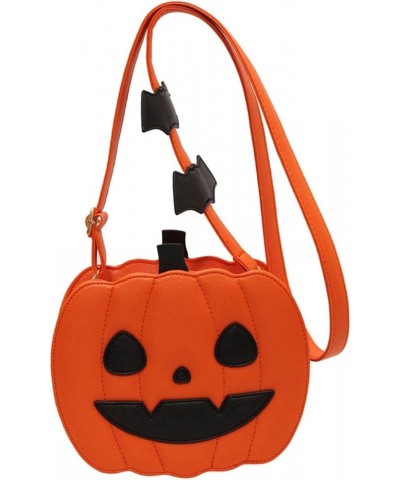 Women Shoulder Bag Pumpkin Crossbody Bags, Casual Portable Storage Pouch Tote Bag Handbag Purse for Halloween Mini Umbrella S...