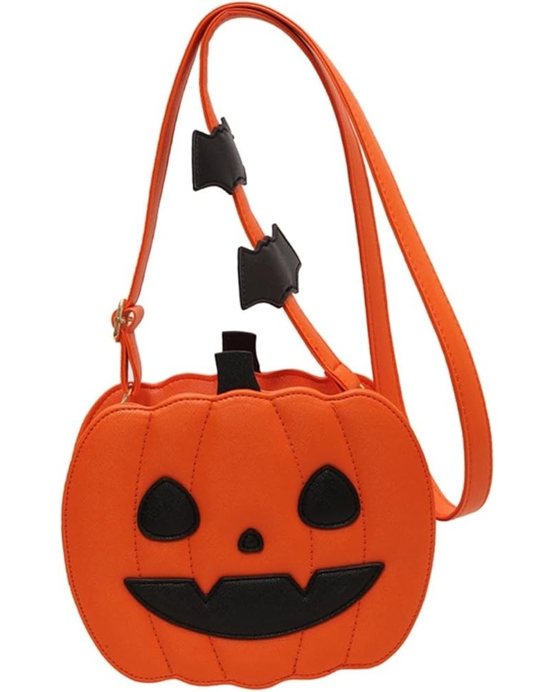 Women Shoulder Bag Pumpkin Crossbody Bags, Casual Portable Storage Pouch Tote Bag Handbag Purse for Halloween Mini Umbrella S...