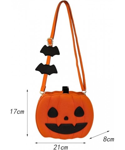 Women Shoulder Bag Pumpkin Crossbody Bags, Casual Portable Storage Pouch Tote Bag Handbag Purse for Halloween Mini Umbrella S...