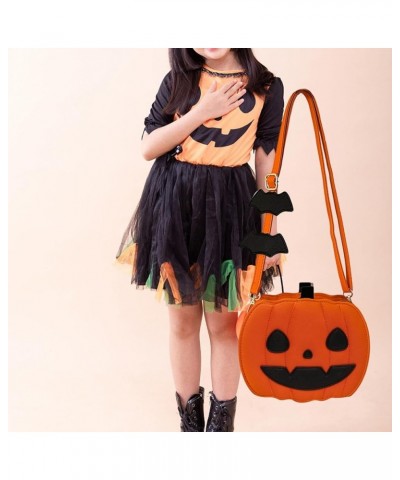 Women Shoulder Bag Pumpkin Crossbody Bags, Casual Portable Storage Pouch Tote Bag Handbag Purse for Halloween Mini Umbrella S...