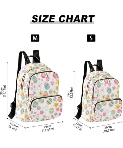 Cute Easter Eggs Birds Flowers Women Backpack Purse Shoulder Bag Color Small $17.81 Backpacks