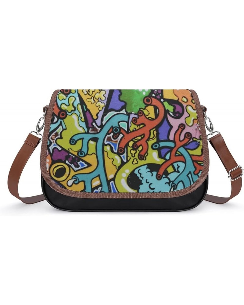 Leather Hobo Bags Women's Crossbody Shoulder Bag Classic City Top Handle Satchels Colorful Cartoon Chick Color7 $24.50 Hobo Bags