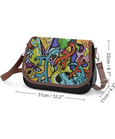 Leather Hobo Bags Women's Crossbody Shoulder Bag Classic City Top Handle Satchels Colorful Cartoon Chick Color7 $24.50 Hobo Bags