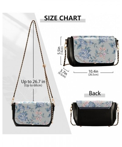 Crossbody Bags for Women Trendy Women's Black Shoulder Bag Small PU Leather Flap Cross Body Bag Handbags Pattern16 $18.44 Cro...