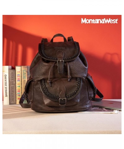 Backpack Purse for Women Soft Washed Leather Drawstring Casual Travel Backpacks Washed Leather-coffee $16.80 Backpacks