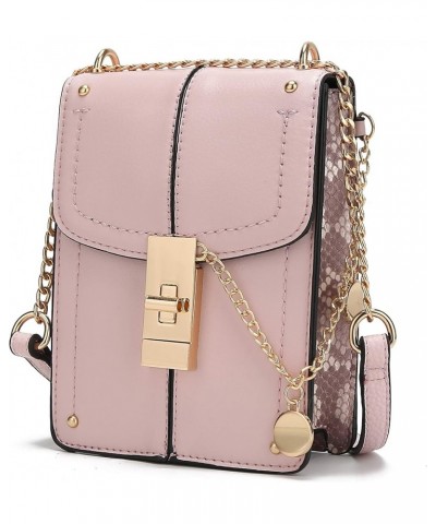 MKF Small Crossbody Cell Phone Purse for Women Card Slots – PU Leather Cellphone Bag Fashion Case Shoulder Strap Lona Pink $1...