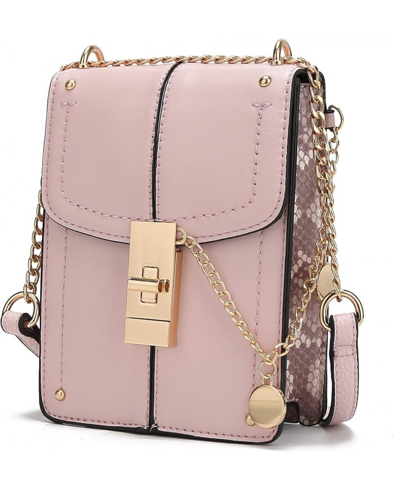 MKF Small Crossbody Cell Phone Purse for Women Card Slots – PU Leather Cellphone Bag Fashion Case Shoulder Strap Lona Pink $1...