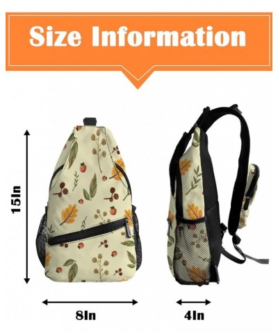 Sling Bag Crossbody Bag for Women Men Abstract Green Gradient Grapes Overlay Pattern Waterproof Hiking Backpack Lightweight C...